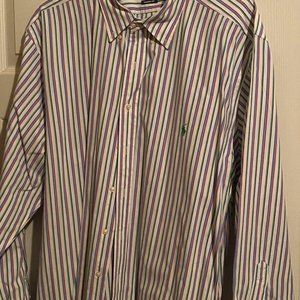 Multi color striped button down Ralph Lauren